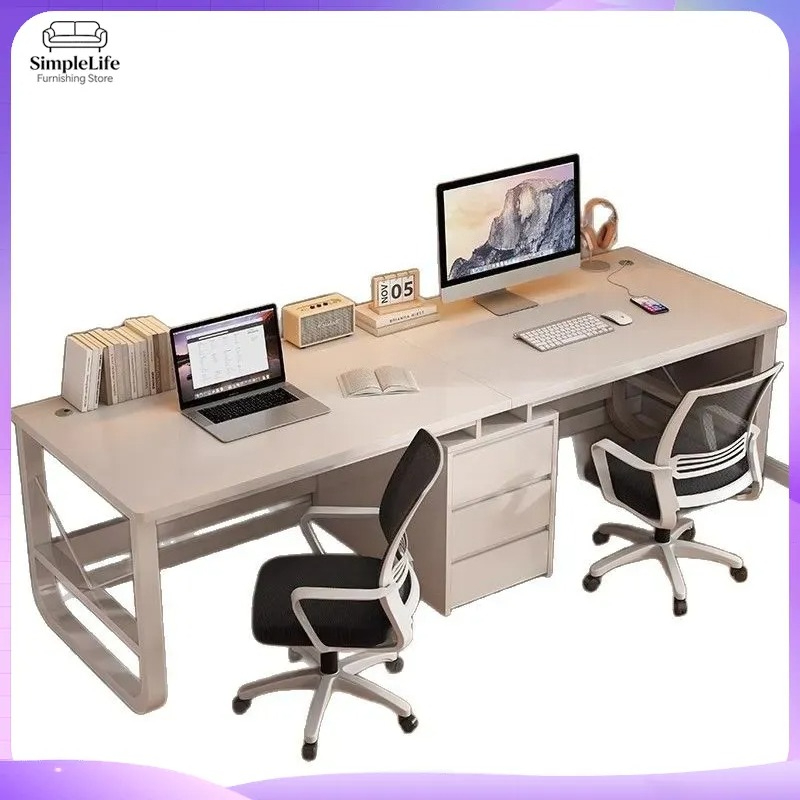 Desk Setup L Shaped - Mesa de Computador Dupla para Home