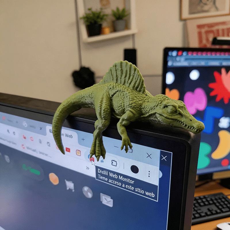 Ornamento de Dinossauro Tirano - Setup Desk Monitor avaliação e preço