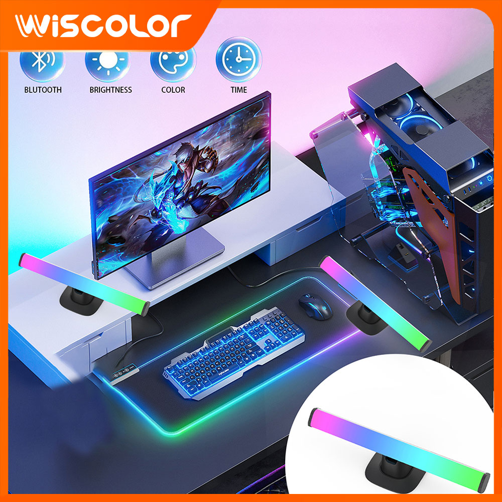 Barra de luzes LED RGB com con - Desk Setup With Tv avaliação e preço