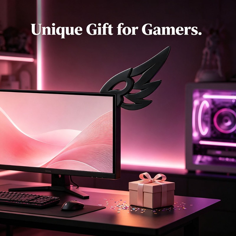 Decoração Kawaii 3D com Asas p - Setup Desk Monitor avaliação e preço