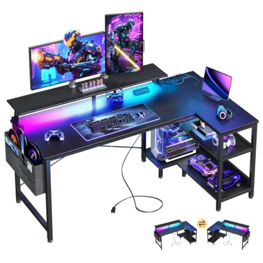 Mesa de jogos em formato de «L - Desk Setup L Shaped avaliação e preço