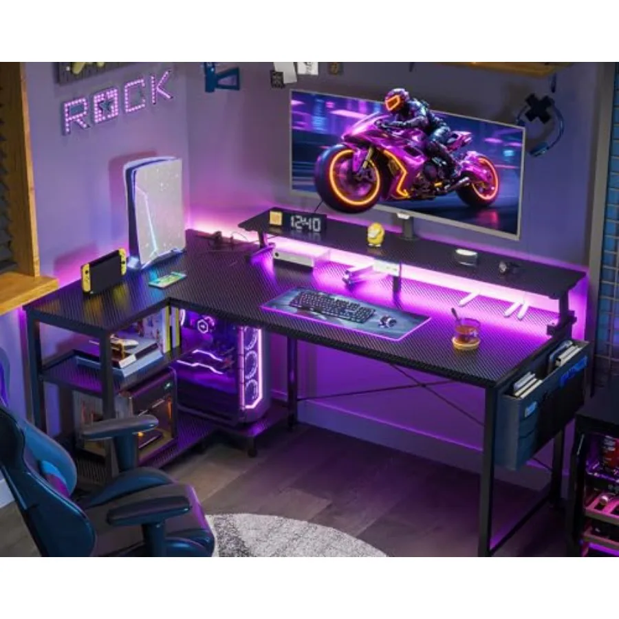 Mesa de jogos em formato de «L - Desk Setup L Shaped avaliação e preço