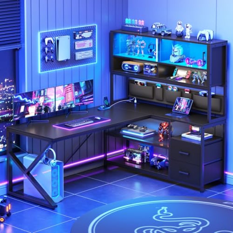 Mesa de jogos em formato de «L - Desk Setup L Shaped avaliação e preço