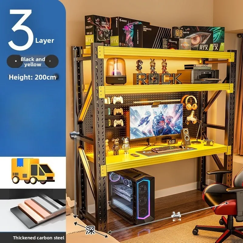#   Mesa de jogos ergonómica c - Desk Setup L Shaped avaliação e preço