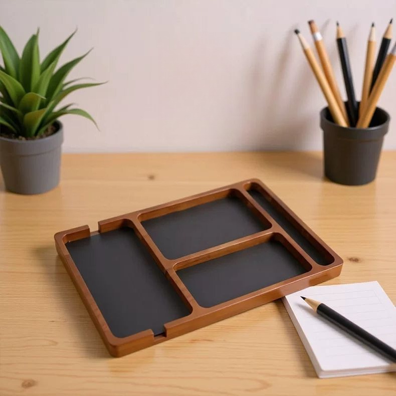 Bandeja Organizadora de Madeir - Desk Setup Minimalist avaliação e preço