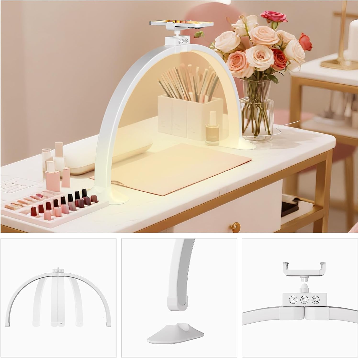 Meia lua luz em forma de u art - Desk Setup Lamp avaliação e preço